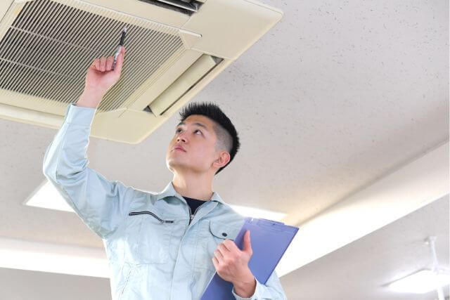 業務用エアコン取り付け工事の流れ